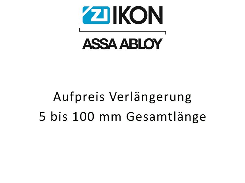 IKON / Schließanlage / Extra SK6 / Verlängerung 5 mm b. 100 mm Gesamtlänge 