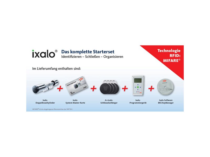 BKS / IXALO / RFID / Elektronik-Zylinder-Starterpaket 5915 