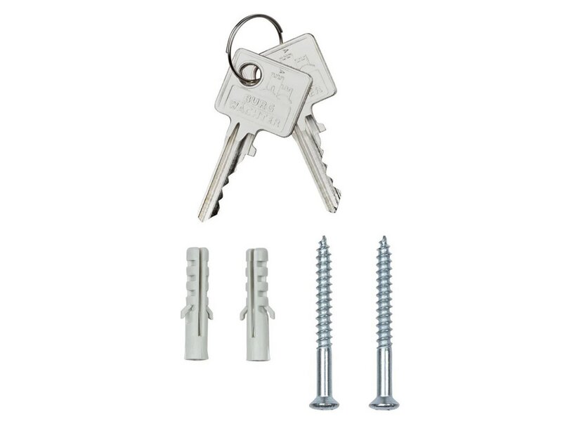 BW / Schlüsselschrank / KB15W Key-Box / 15 Haken / weiß 