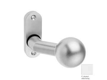 EDI Metalltür-Rosette mit Knopf - K4 - abgerundet