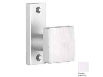 EDI Metalltür-Rosette mit Knopf - K15 - eckig