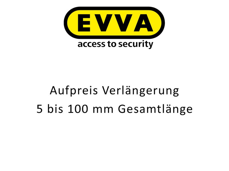 EVVA / Sperrschließung / 3KS+ / Verlängerung 5 mm b. 100 mm Gesamtlänge 