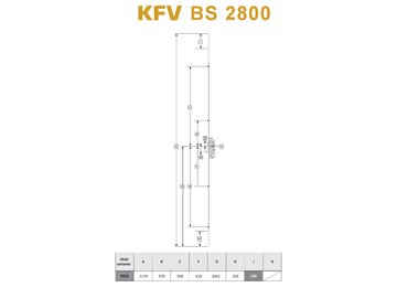 KFV - Mehrfachverriegelung - BS 2800 mit 4 Rollzapfen R016