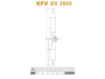 KFV - Mehrfachverriegelung - BS 2800 mit 4 Rollzapfen R001