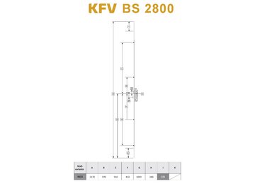 KFV - Mehrfachverriegelung - BS 2800 mit 4 Rollzapfen R023
