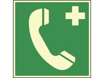 Rettungszeichen Highlight - Notruftelefon