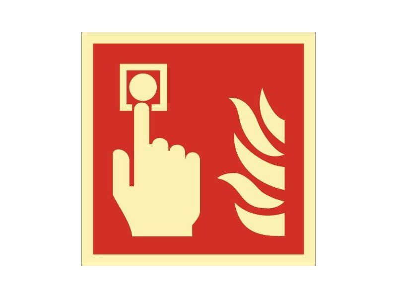 Brandschutzzeichen / Brandmelder / 148x148 / Folie 