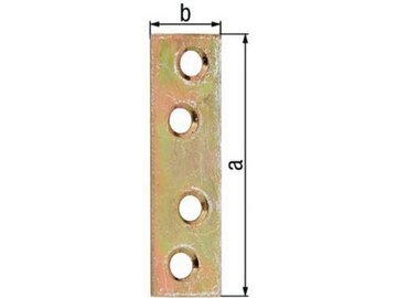 GAH ALBERTS Flachverbinder - 4 Löcher