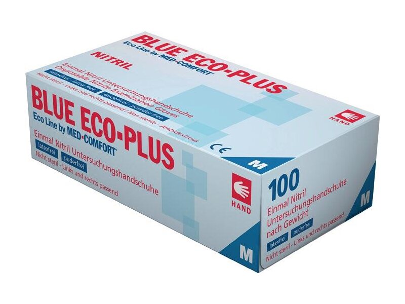 AMPRI / Einweghandschuhe Blue Eco Plus Gr.M blau Nitril EN 374,EN 455 