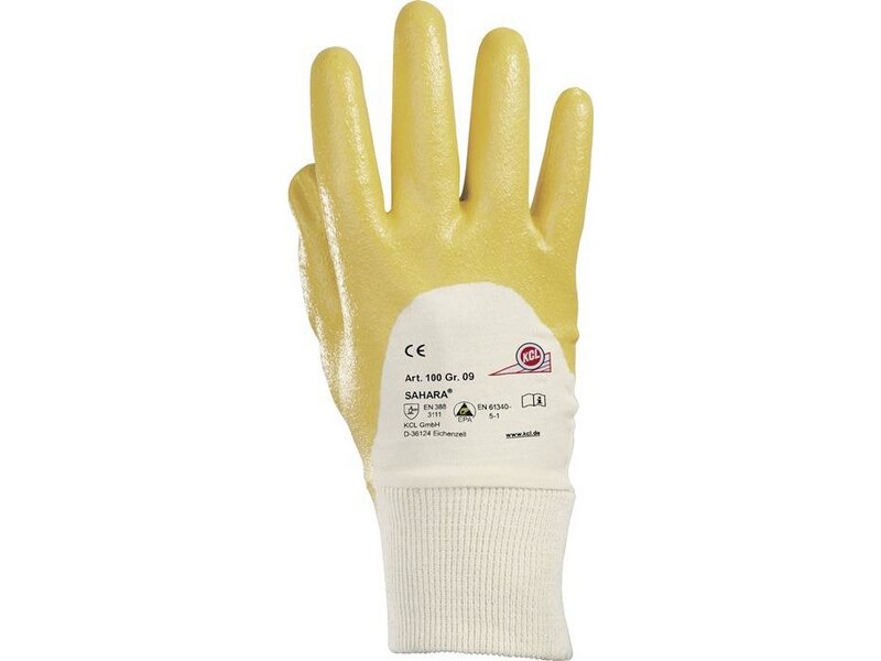 HONEYWELL / Handschuhe Sahara 100 Gr.7 gelb BW-Trikot m.Nitril EN 388 Kat.II 