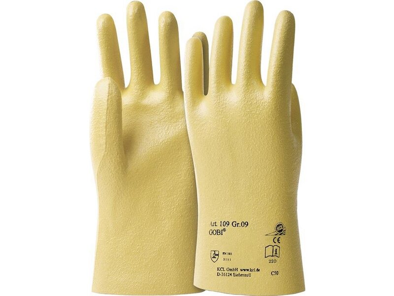 HONEYWELL / Handschuhe Gobi 109 Gr.8 gelb BW-Trikot m.Nitril EN 388 Kat.II KCL 