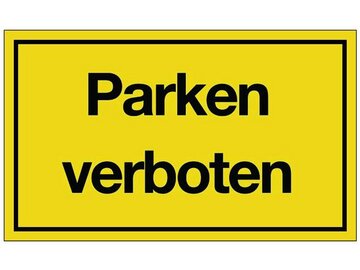 Hinweiszeichen - Parken verboten