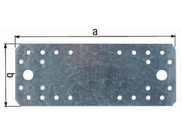 GAH ALBERTS Flachverbinder - 6 Löcher