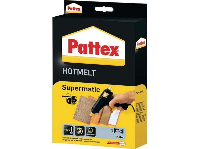 PATTEX / Heißklebepistole Supermatic Klebeleistung 4,5 g/min 7-10 min 11mm 
