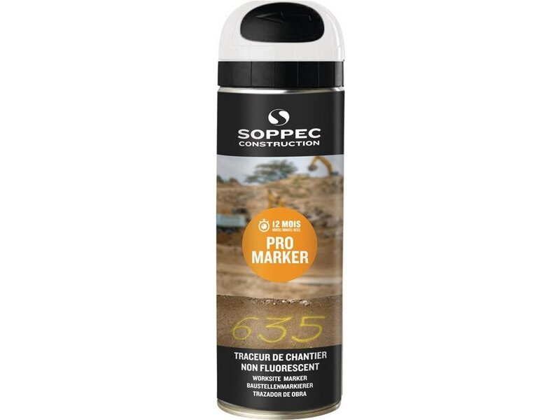 SOPPEC / Baustellenmarkierspray Pro Marker weiß 500 ml Spraydose 