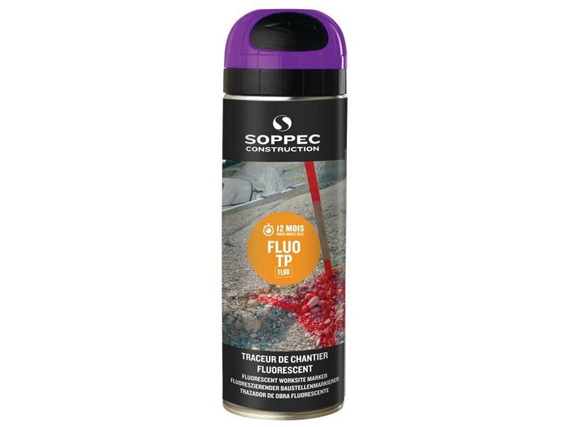 SOPPEC / Baustellenmarkierspray FLUO TP leuchtviolett 500 ml Spraydose 