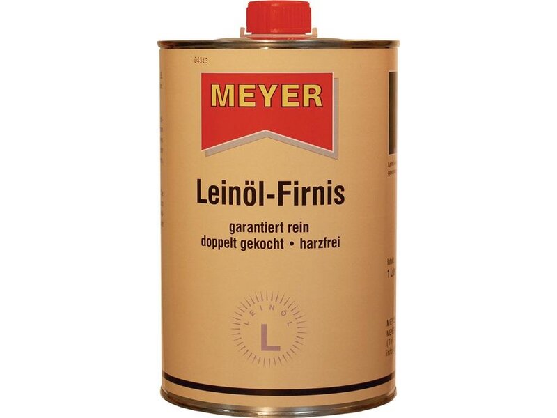 MEYER / Leinöl-Firnis honigfarben 1l Dose 
