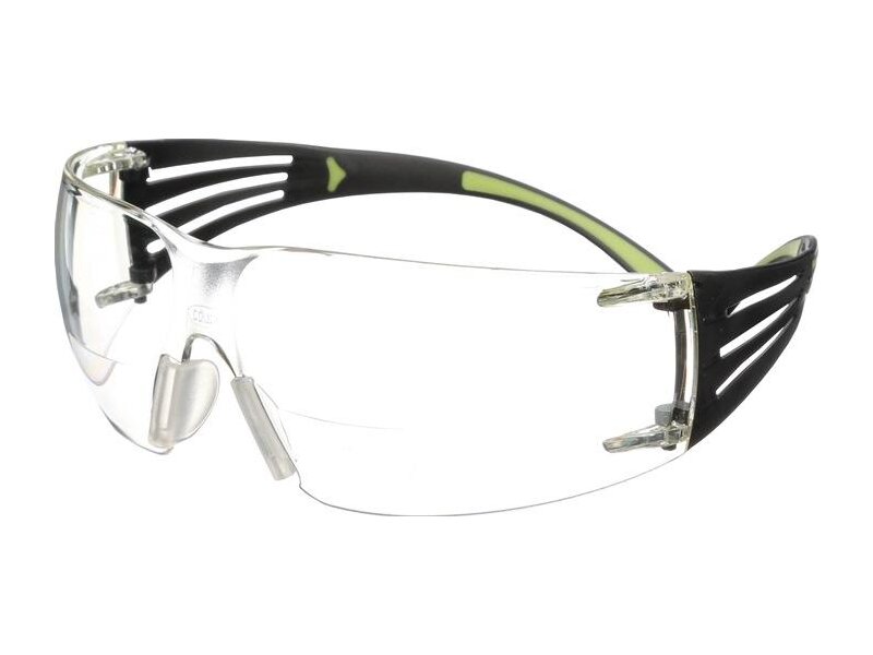 Schutzbrille Reader SecureFit™-SF400 EN 166 Bügel schwarz grün,Scheibe klar +2,5 