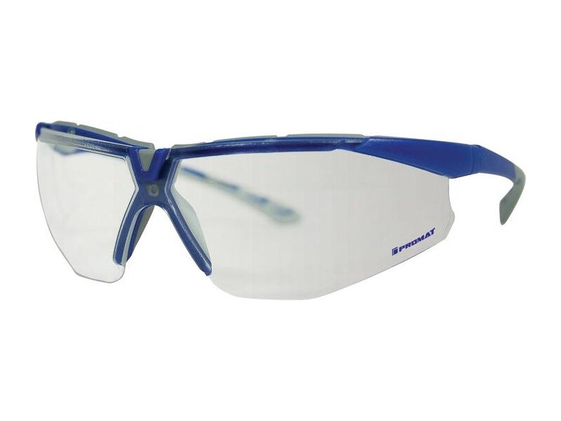 PROMAT / Schutzbrille Daylight Flex EN 166 Bügel grau/dunkelblau,Scheibe klar PC 