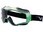 UNIVET/Vollsichtbrille 6x3 EN 166,EN 170 Rahmen gunmetallic/grün,Scheibe klar PC 
