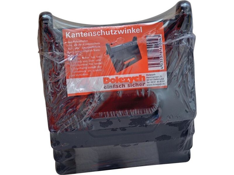 DOLEZYCH / Kantenschutzwinkel Schenkel-L.90x90mm schwarz o.Schlitz 4 St./Set 
