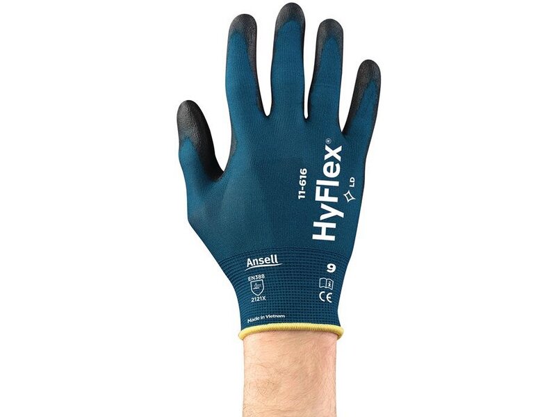 ANSELL /Handschuhe HyFlex® 11-616 Gr.7 grünblau/schwarz EN 388:2016 PSA II 12 PA 