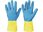 STRONG HAND / Chemiehandschuh Kenora Gr.7 blau/gelb EN 388,EN 374 PSA III 