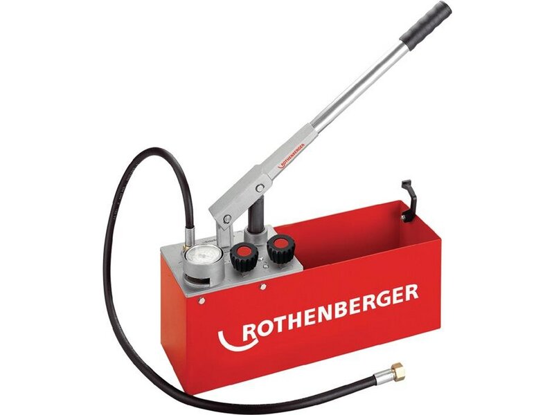 ROTHENBERGER Prüfpumpe RP 50 0-60bar R 1/2 Zoll Saugvolumen p.Hub ca.45 ml Stahl 
