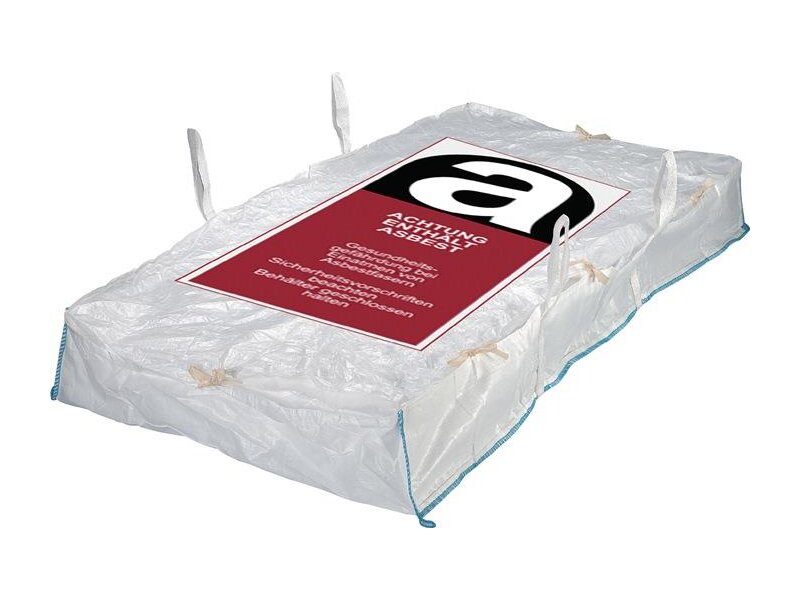 Plattensack Platten-Bag Trgf.1000kg m.Asbestaufdruck 