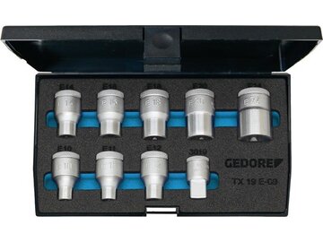 GEDORE Steckschlüsselsatz - TX - 19 - E - 09