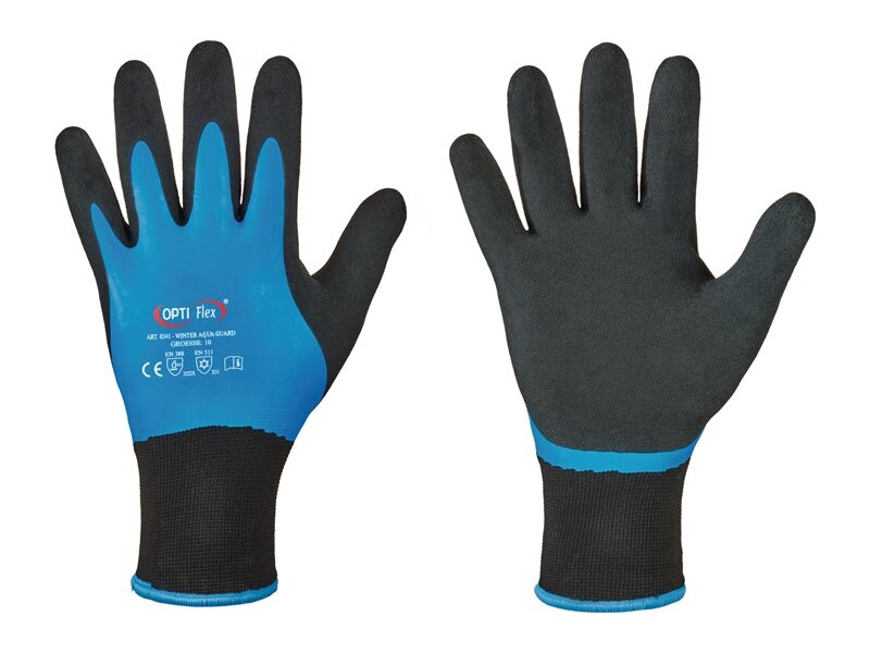OPTIFLEX / Handschuhe Winter Aqua Guard Gr.8 schwarz/blau EN 388,EN 511 PSA II 