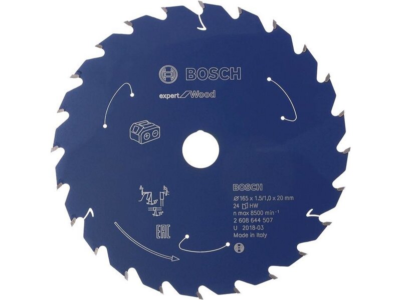 BOSCH /Kreissägeblatt Expert for Wood AD 136mm Z.24 WZ Bohr.20mm Schnitt-B.1,5mm 