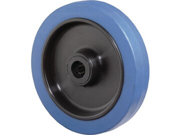 BS ROLLEN Ersatzrad - Elastik-Vollgummireifen blau