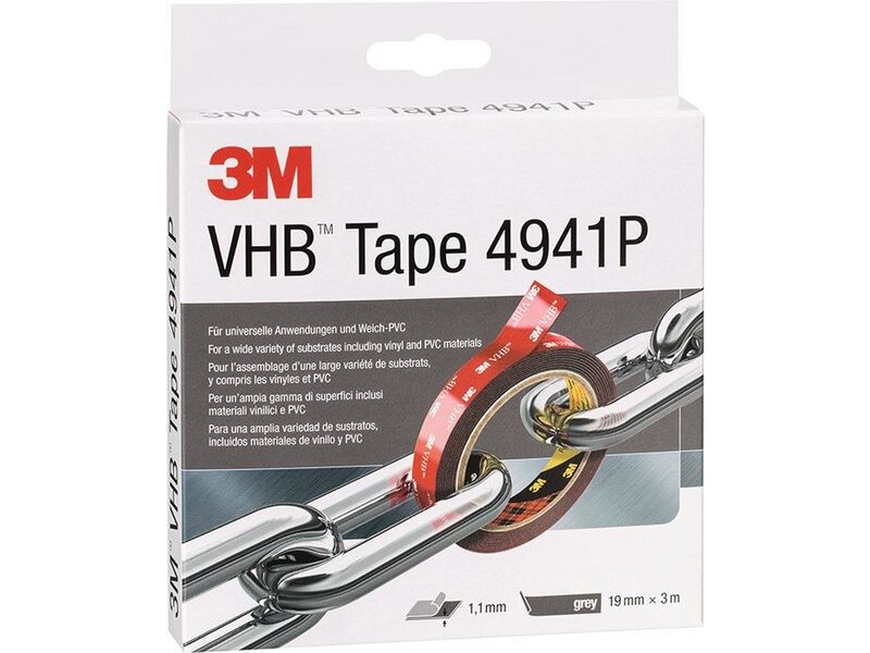 3M / Montageband VHB Tape 4941P grau L.3m B.19mm Rl. 