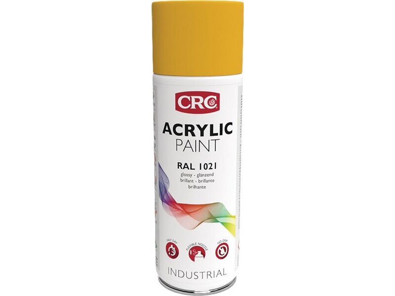 CRC / Farbschutzlackspray ACRYLIC PAINT rapsgelb glänzend RAL 1021 400ml 